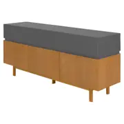 BUFFET 3 PORTAS/ 3 GAVETAS 1,70 M X 43 CM HORIZON - TAUARI/KONKRET - Foto 2