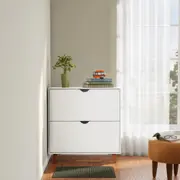 SAPATEIRA 2 PORTAS BASCULANTES LIN - BRANCO/NOZES - Foto 10