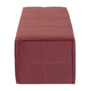 SOX BAÚ 1 M X 38 CM - VELVET COTELÊ RODONITA - Foto 4