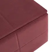 SOX BAÚ 1 M X 38 CM - VELVET COTELÊ RODONITA - Foto 6