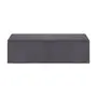 SOX BAÚ 1 M X 38 CM - VELVET COTELÊ CINZA - Foto 1