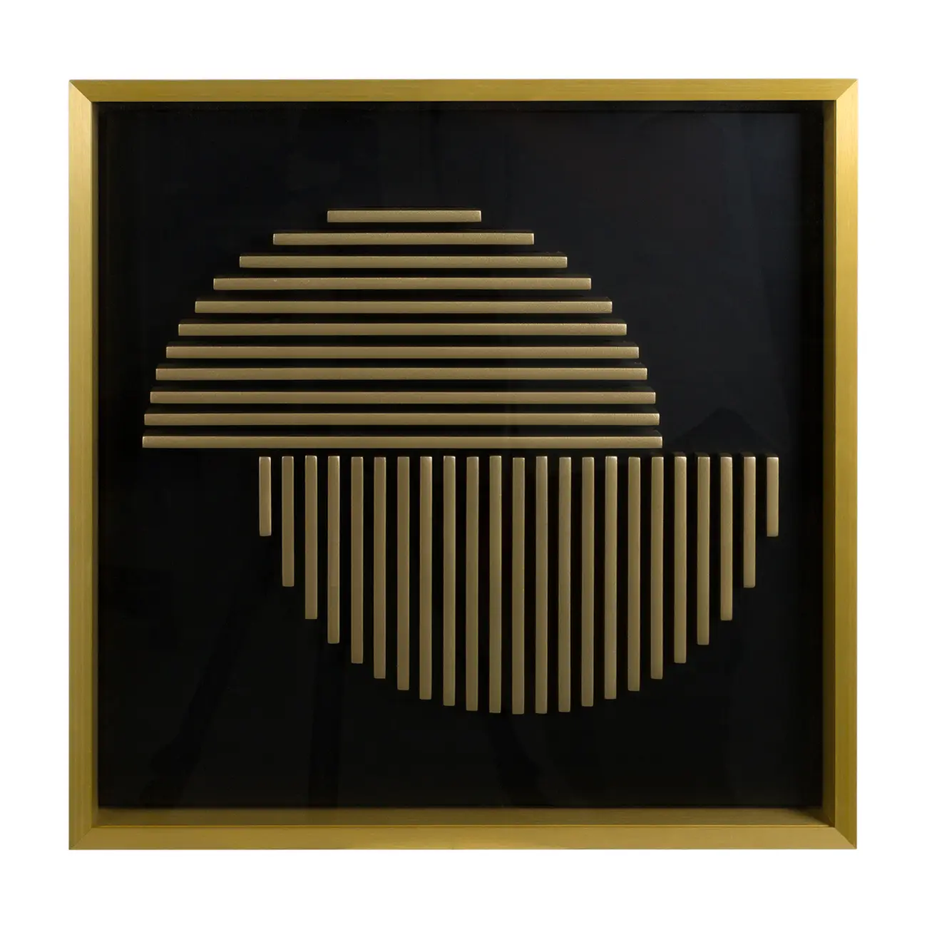 QUADRO GROOVE I 40 CM X 40 CM - DOURO/PRETO - Foto 1