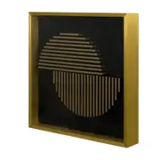 QUADRO GROOVE I 40 CM X 40 CM - DOURO/PRETO - Foto 2