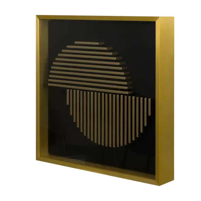 QUADRO GROOVE I 40 CM X 40 CM - DOURO/PRETO - Foto 2
