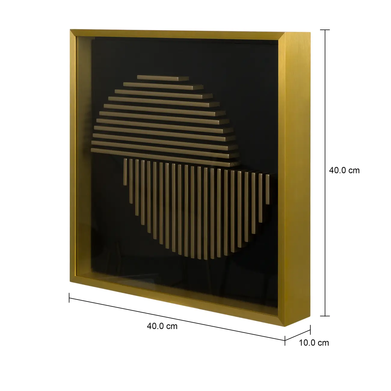 QUADRO GROOVE I 40 CM X 40 CM - DOURO/PRETO - Foto 3