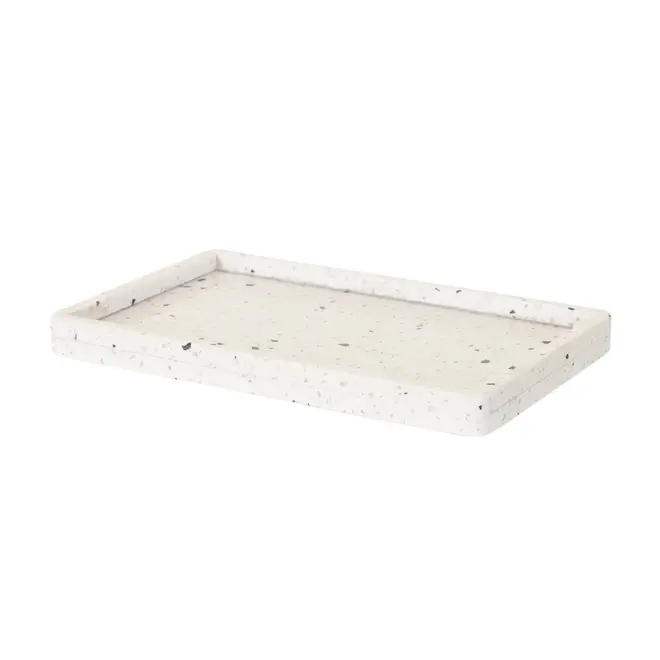 ORGANIZADOR DE BANCADA TERRAZZO - BRANCO/KONKRET - Foto 2