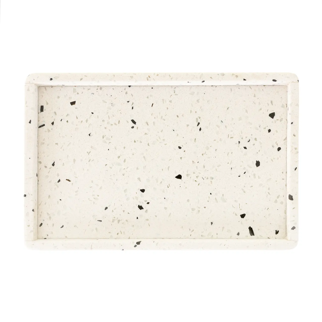 ORGANIZADOR DE BANCADA TERRAZZO - BRANCO/KONKRET - Foto 4