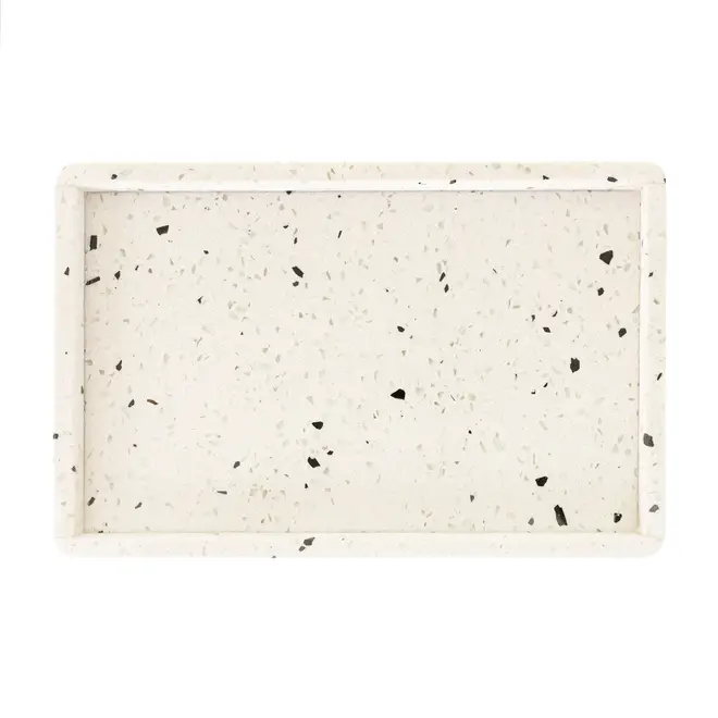ORGANIZADOR DE BANCADA TERRAZZO - BRANCO/KONKRET - Foto 4