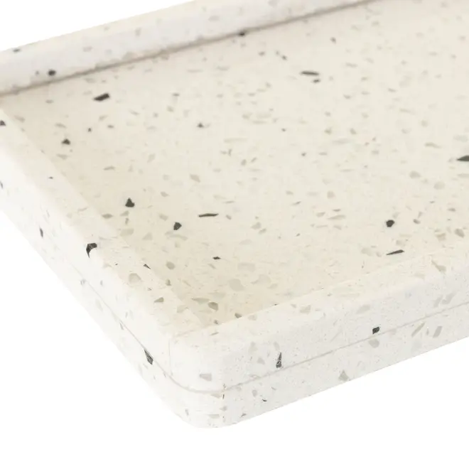 ORGANIZADOR DE BANCADA TERRAZZO - BRANCO/KONKRET - Foto 5