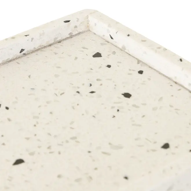 ORGANIZADOR DE BANCADA TERRAZZO - BRANCO/KONKRET - Foto 6