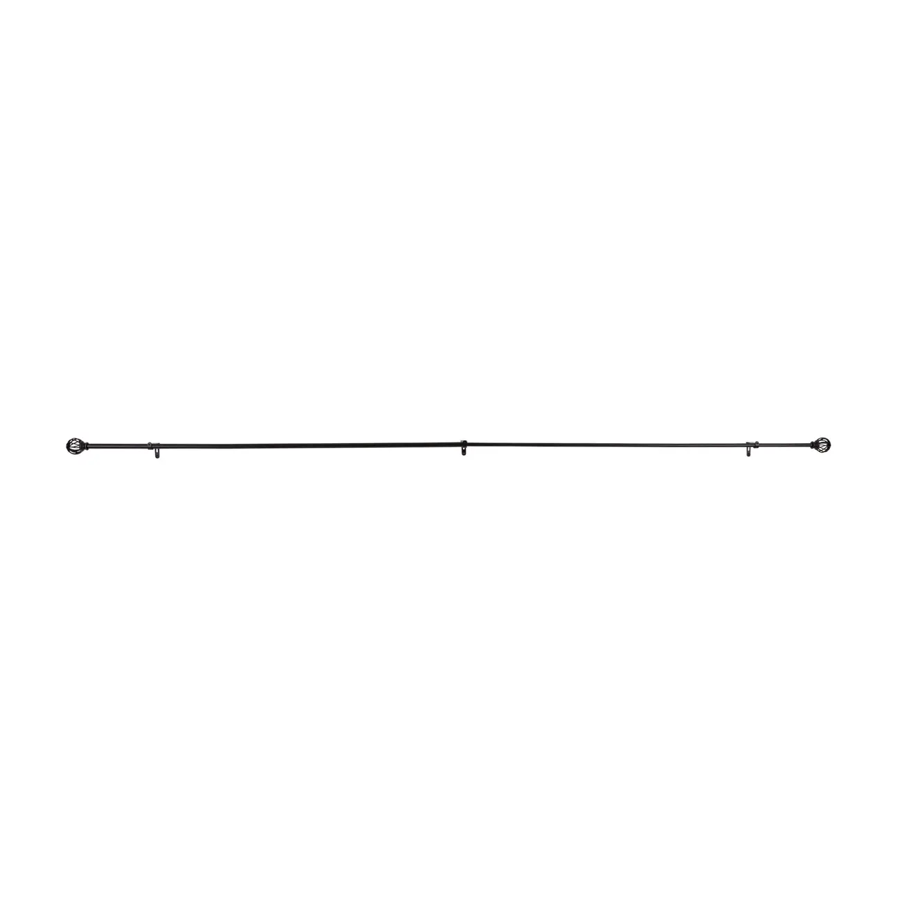SUPORTE PARA CORTINA EXTENSÍVEL 1,21 M/2,23 M 15 MM NAROK - PRETO - Foto 2