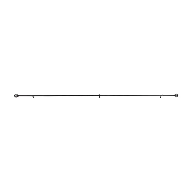 SUPORTE PARA CORTINA EXTENSÍVEL 1,21 M/2,23 M 15 MM NAROK - PRETO - Foto 2