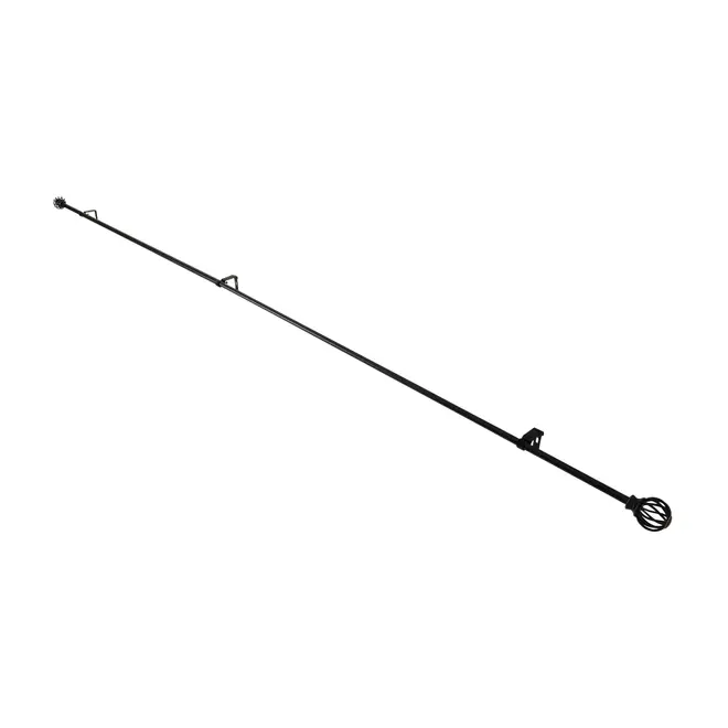 SUPORTE PARA CORTINA EXTENSÍVEL 1,21 M/2,23 M 15 MM NAROK - PRETO - Foto 3
