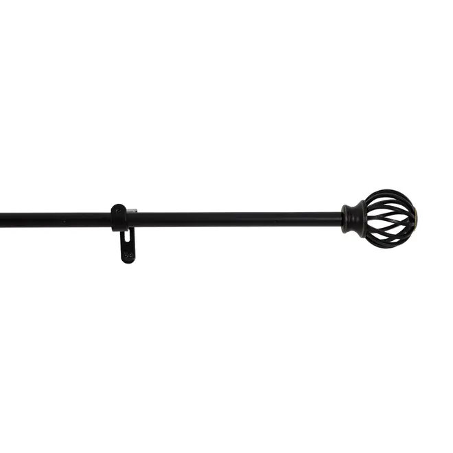 SUPORTE PARA CORTINA EXTENSÍVEL 1,21 M/2,23 M 15 MM NAROK - PRETO - Foto 6