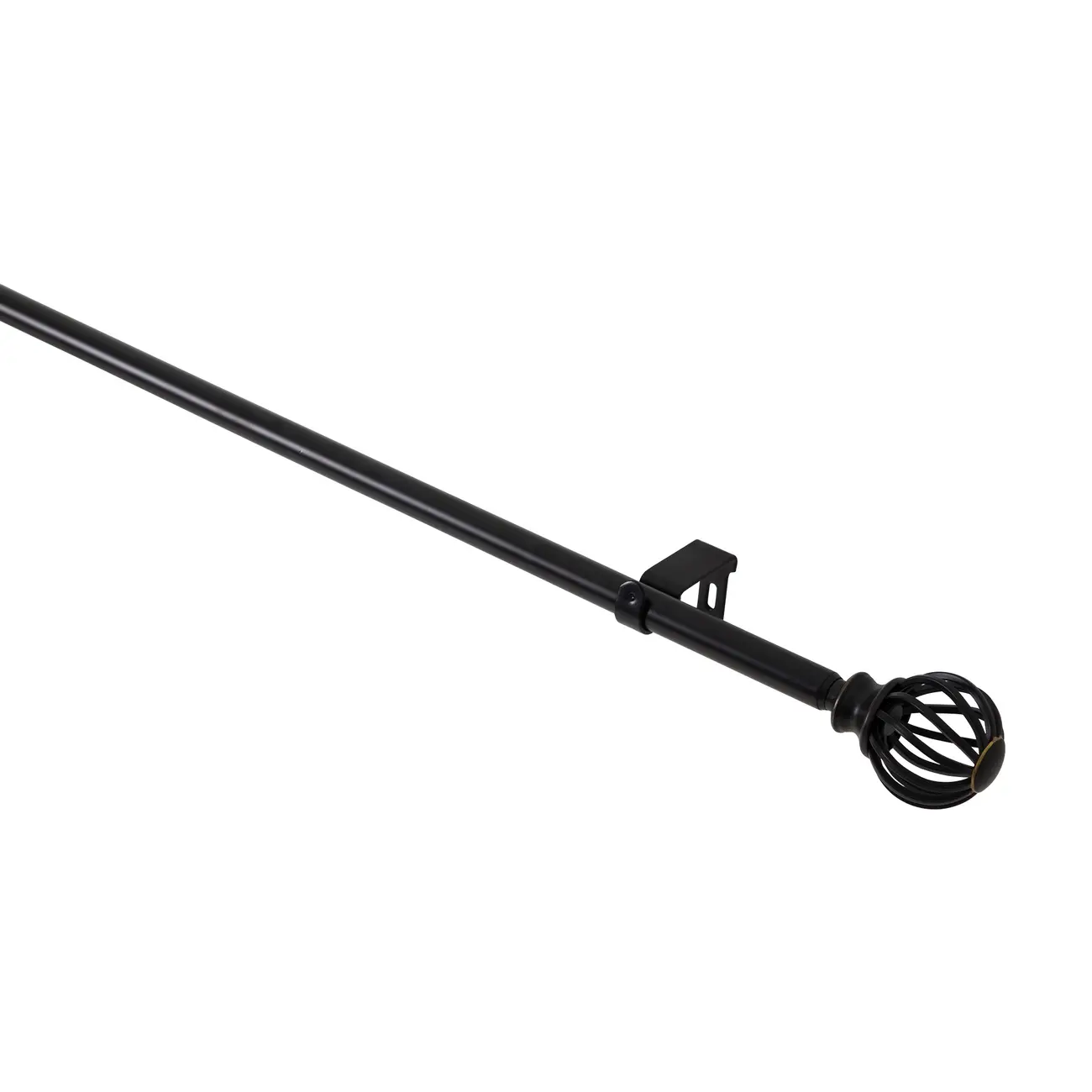 SUPORTE PARA CORTINA EXTENSÍVEL 1,21 M/2,23 M 15 MM NAROK - PRETO - Foto 7