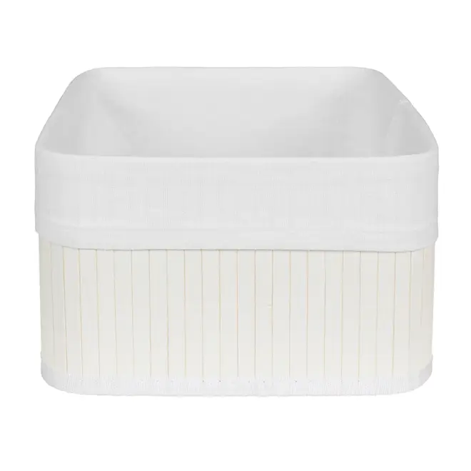 CESTO 33 CM X 23 CM X 14 CM KABUKI - BRANCO/BRANCO - Foto 3