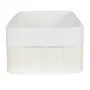 CESTO 38 CM X 28 CM X 16 CM KABUKI - BRANCO/BRANCO - Foto 3