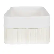 CESTO 38 CM X 28 CM X 16 CM KABUKI - BRANCO/BRANCO - Foto 3