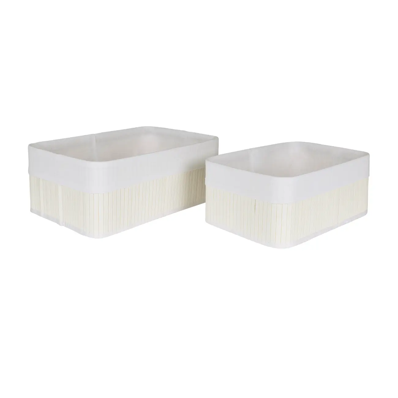 CESTO 38 CM X 28 CM X 16 CM KABUKI - BRANCO/BRANCO - Foto 4