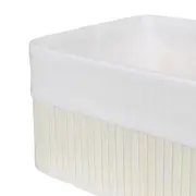 CESTO 38 CM X 28 CM X 16 CM KABUKI - BRANCO/BRANCO - Foto 5