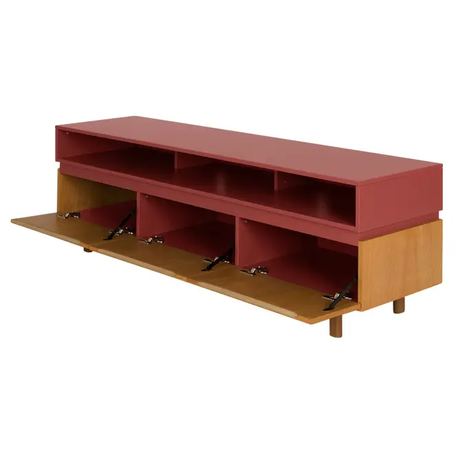 RACK 3 PORTAS BASCULANTES 1,70 M X 43 CM HORIZON - TAURI/RODONITA - Foto 3