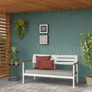 SOFÁ 2 LUGARES SEASIDE - BRANCO/CINZA - Foto 10