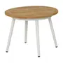 MESA LATERAL REDONDA 59 CM SEASIDE - BRANCO/TEKA - Foto 1