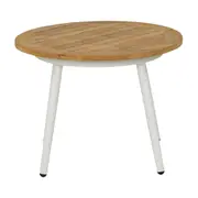 MESA LATERAL REDONDA 59 CM SEASIDE - BRANCO/TEKA - Foto 2