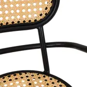CADEIRA COM BRAÇOS VERLET - PRETO/BEGE - Foto 4