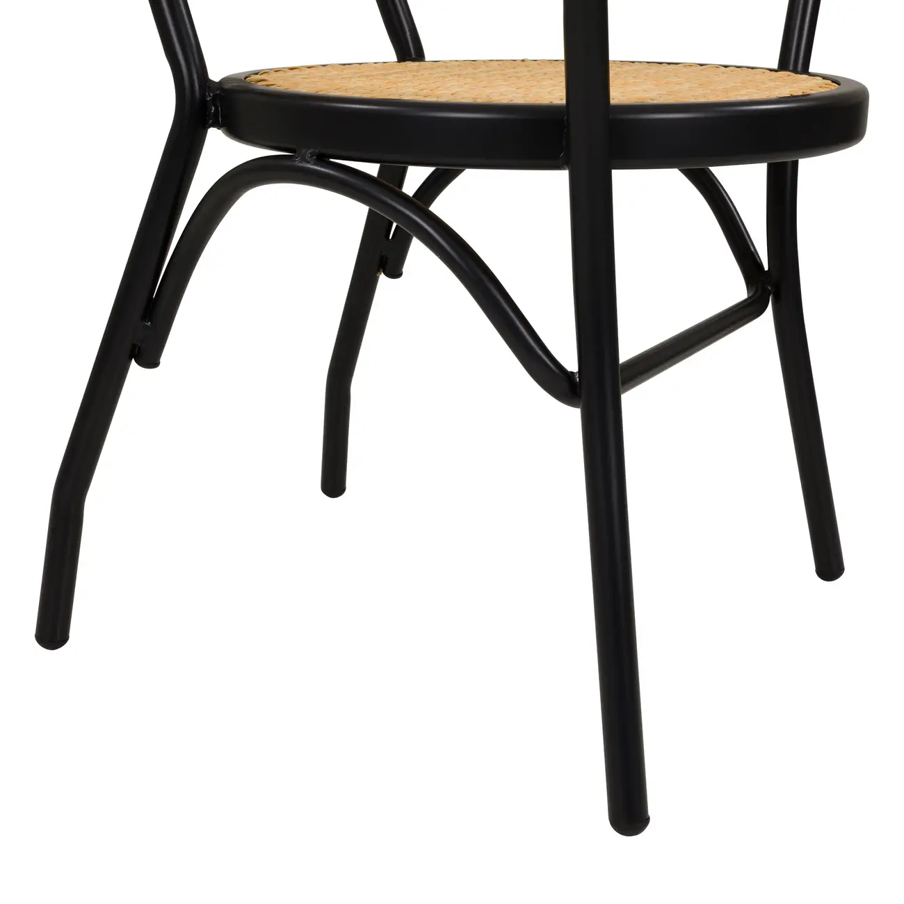 CADEIRA COM BRAÇOS VERLET - PRETO/BEGE - Foto 5