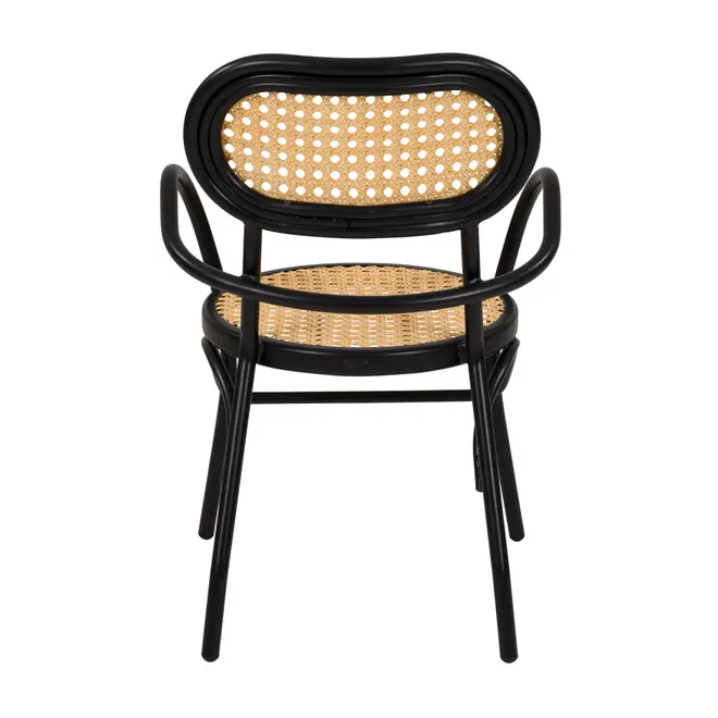 CADEIRA COM BRAÇOS VERLET - PRETO/BEGE - Foto 7