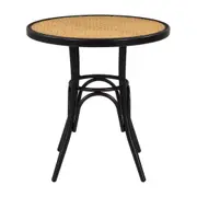 MESA REDONDA 70 CM VERLET - PRETO/BEGE - Foto 1