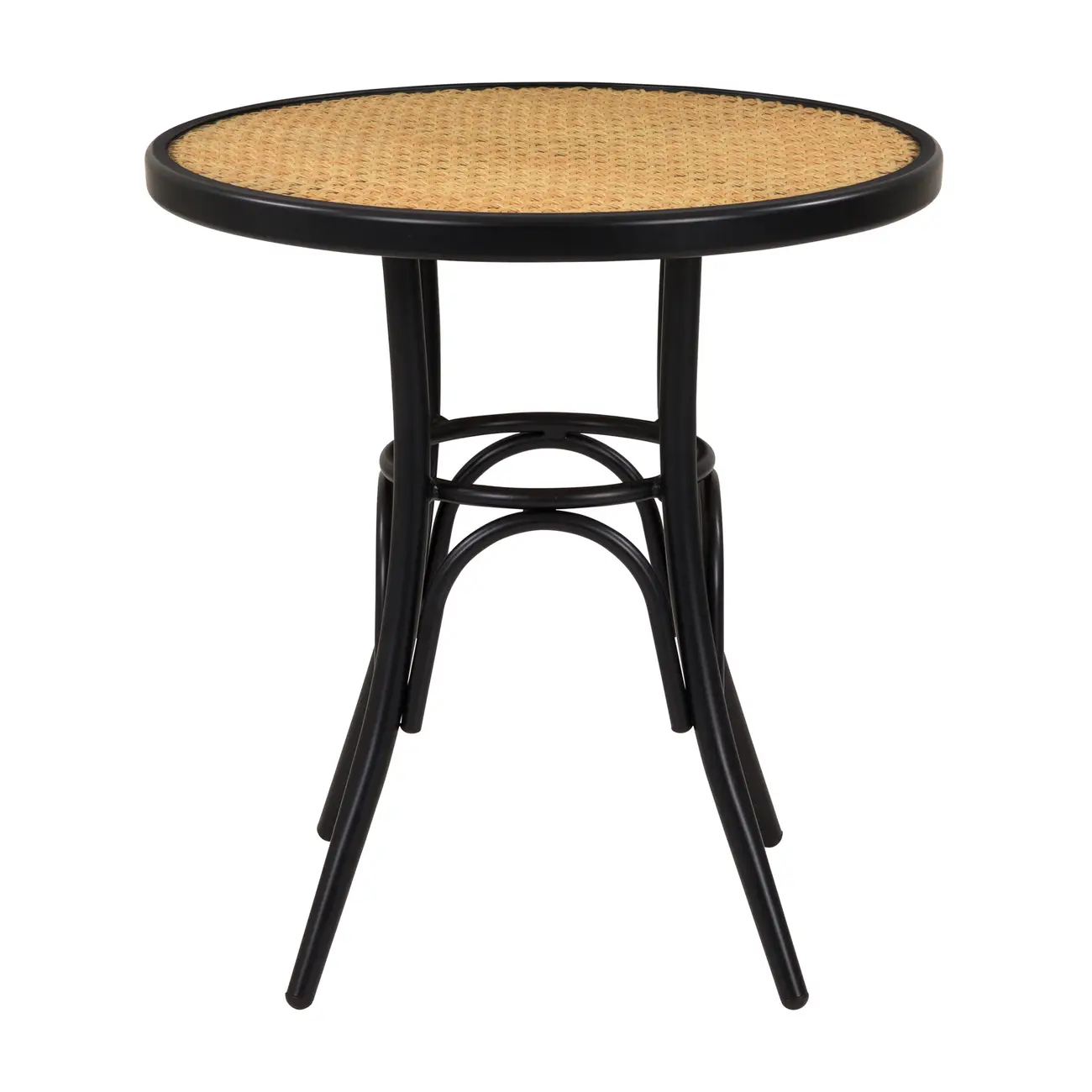 MESA REDONDA 70 CM VERLET - PRETO/BEGE - Foto 1