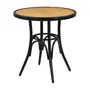 MESA REDONDA 70 CM VERLET - PRETO/BEGE - Foto 2
