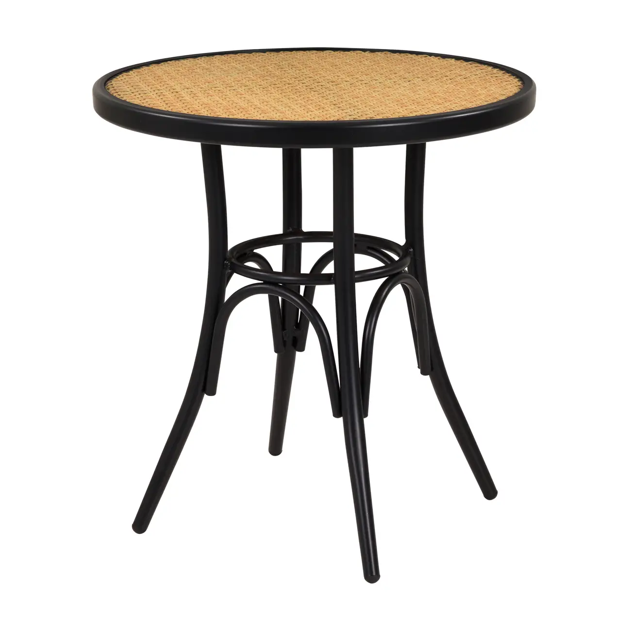 MESA REDONDA 70 CM VERLET - PRETO/BEGE - Foto 2