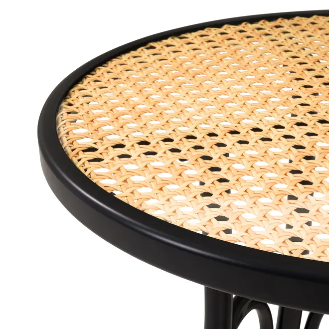 MESA REDONDA 70 CM VERLET - PRETO/BEGE - Foto 3