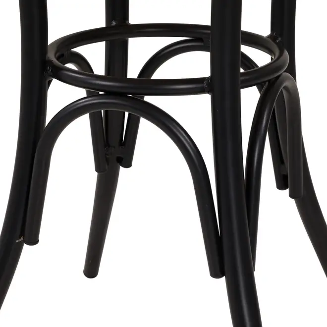 MESA REDONDA 70 CM VERLET - PRETO/BEGE - Foto 4