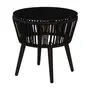 MESA LATERAL REDONDA 51 CM BAROS - PRETO/PRETO - Foto 1