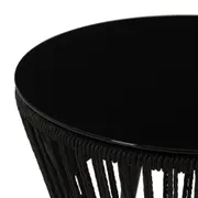 MESA LATERAL REDONDA 51 CM BAROS - PRETO/PRETO - Foto 3
