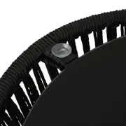 MESA LATERAL REDONDA 51 CM BAROS - PRETO/PRETO - Foto 5
