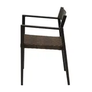 CADEIRA COM BRAÇOS VEDRA - PRETO - Foto 3