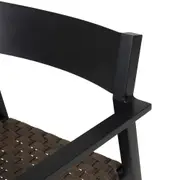 CADEIRA COM BRAÇOS VEDRA - PRETO - Foto 5