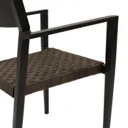 CADEIRA COM BRAÇOS VEDRA - PRETO - Foto 6