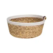 CESTO 10 CM X 24 CM X 24 CM MALAY - FIBRA NATURA/CREAM - Foto 1