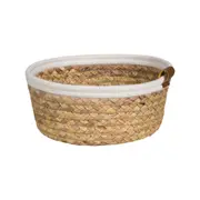 CESTO 10 CM X 24 CM X 24 CM MALAY - FIBRA NATURA/CREAM - Foto 2