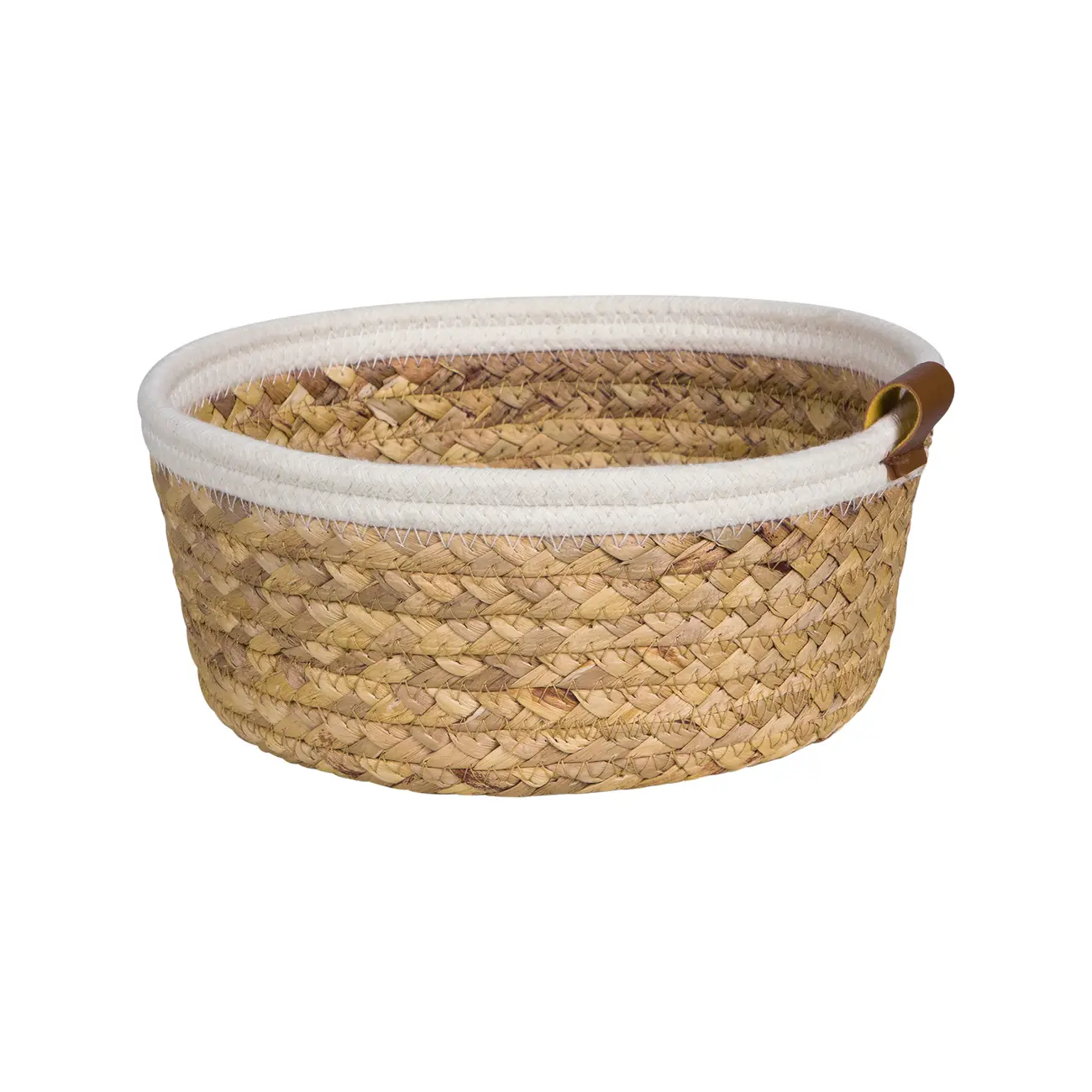 CESTO 10 CM X 24 CM X 24 CM MALAY - FIBRA NATURA/CREAM - Foto 2