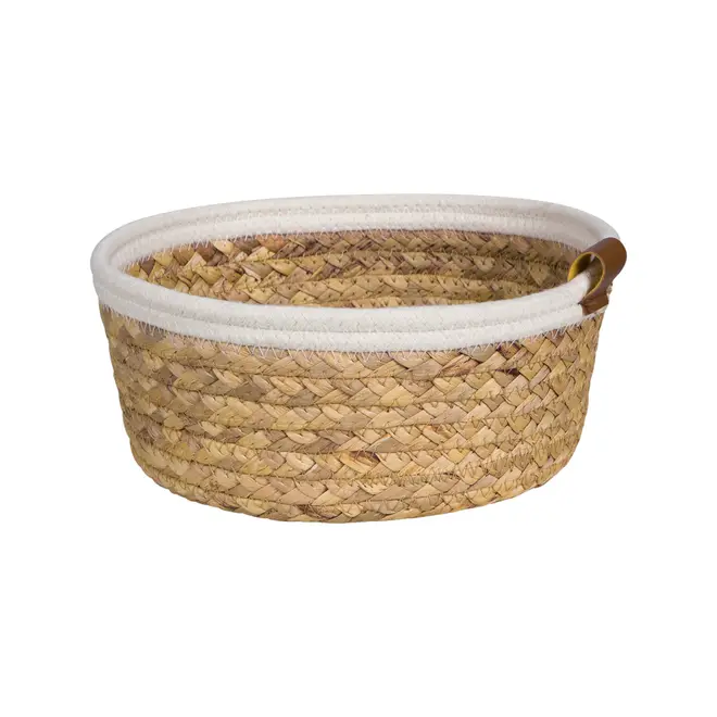CESTO 10 CM X 24 CM X 24 CM MALAY - FIBRA NATURA/CREAM - Foto 2