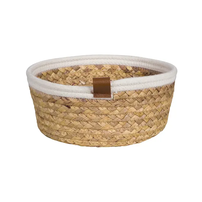CESTO 10 CM X 24 CM X 24 CM MALAY - FIBRA NATURA/CREAM - Foto 3