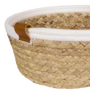 CESTO 10 CM X 24 CM X 24 CM MALAY - FIBRA NATURA/CREAM - Foto 4