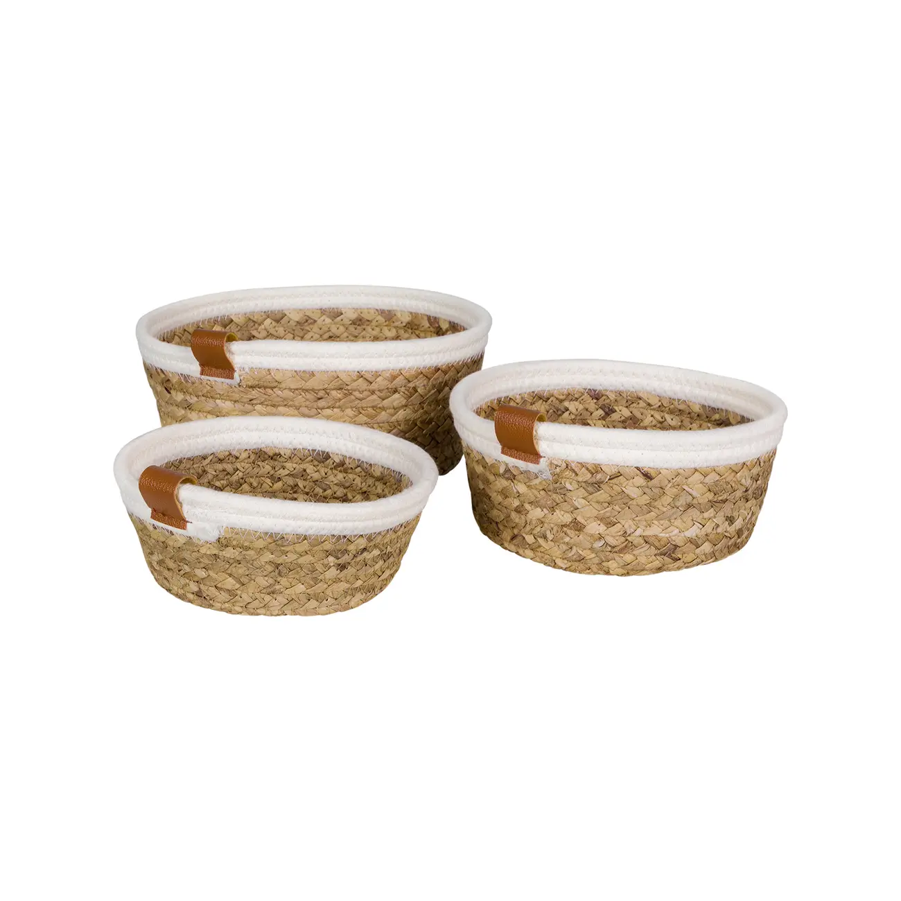 CESTO 10 CM X 24 CM X 24 CM MALAY - FIBRA NATURA/CREAM - Foto 5